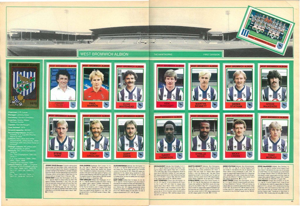 West Bromwich Albion 1985