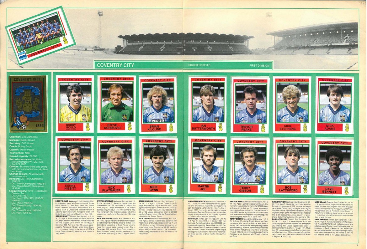 Coventry City 1985