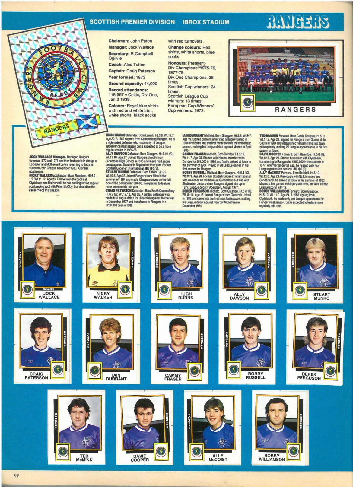 Rangers 1986