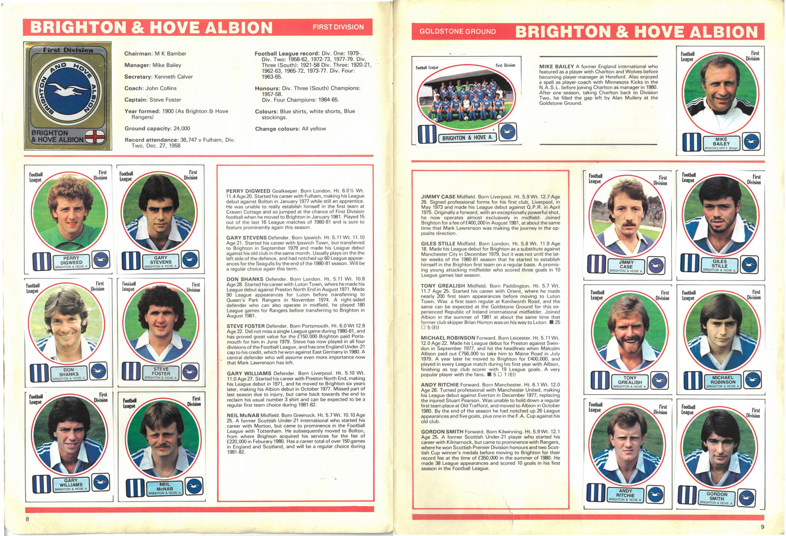 Brighton & Hove Albion 1982
